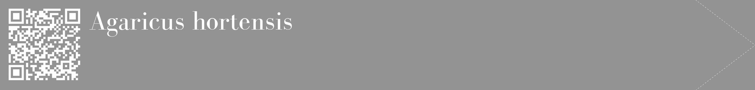 Étiquette de : Agaricus hortensis - format c - style blanche44_simple_simplebod avec qrcode et comestibilité
