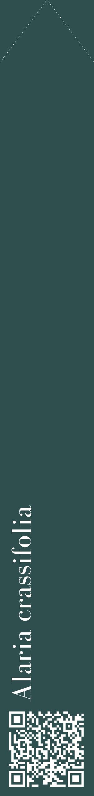 Étiquette de : Alaria crassifolia - format c - style blanche58_simplebod avec qrcode et comestibilité