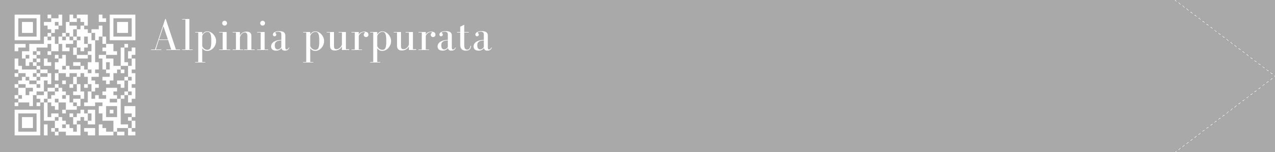 Étiquette de : Alpinia purpurata - format c - style blanche13_simple_simplebod avec qrcode et comestibilité