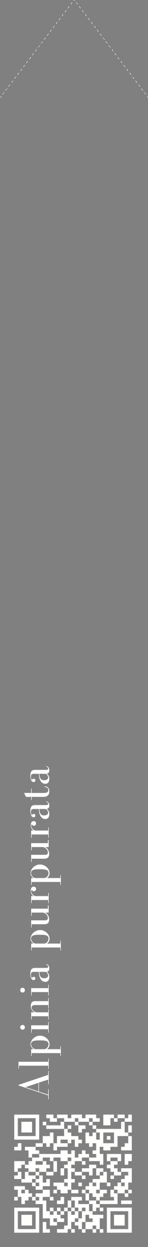 Étiquette de : Alpinia purpurata - format c - style blanche57_simplebod avec qrcode et comestibilité