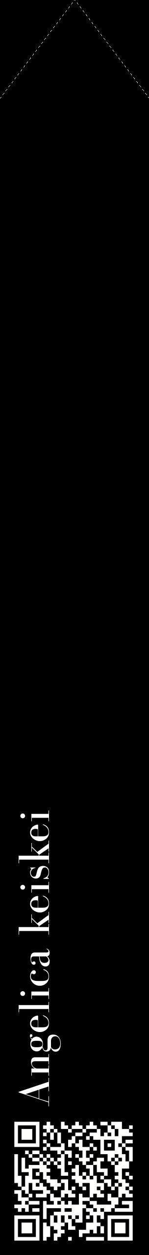 Étiquette de : Angelica keiskei - format c - style blanche59_simplebod avec qrcode et comestibilité