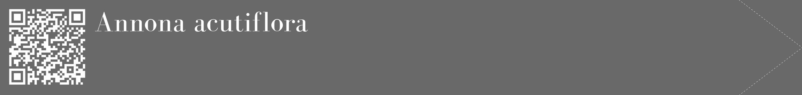 Étiquette de : Annona acutiflora - format c - style blanche51_simple_simplebod avec qrcode et comestibilité