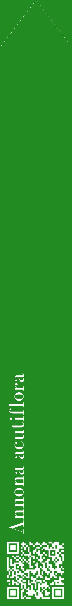 Étiquette de : Annona acutiflora - format c - style blanche10_simplebod avec qrcode et comestibilité