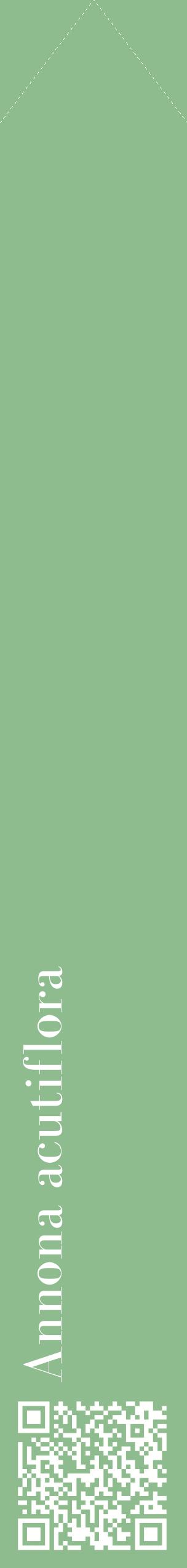 Étiquette de : Annona acutiflora - format c - style blanche13_simplebod avec qrcode et comestibilité
