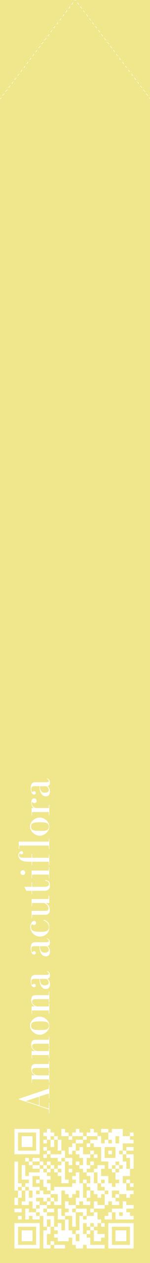 Étiquette de : Annona acutiflora - format c - style blanche20_simplebod avec qrcode et comestibilité
