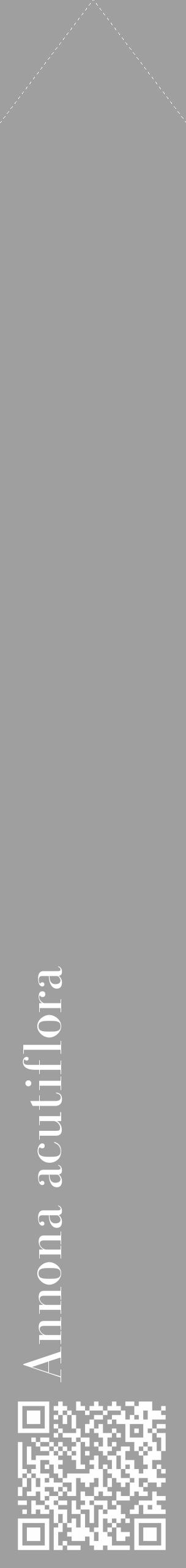 Étiquette de : Annona acutiflora - format c - style blanche24_simple_simplebod avec qrcode et comestibilité - position verticale
