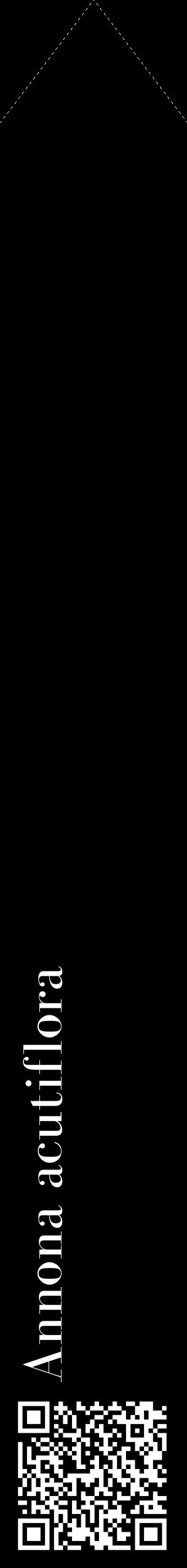 Étiquette de : Annona acutiflora - format c - style blanche59_simplebod avec qrcode et comestibilité