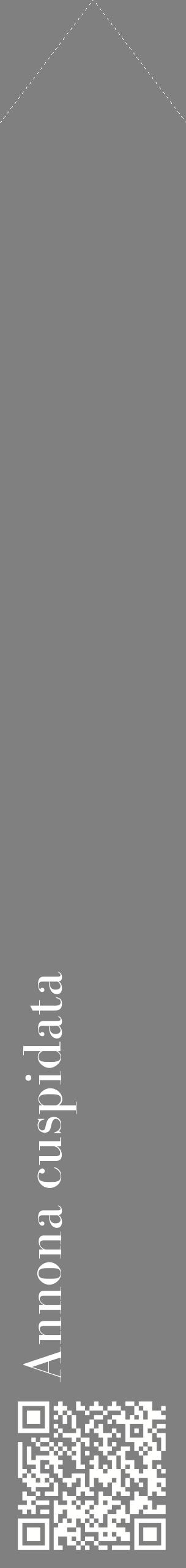 Étiquette de : Annona cuspidata - format c - style blanche57_simplebod avec qrcode et comestibilité