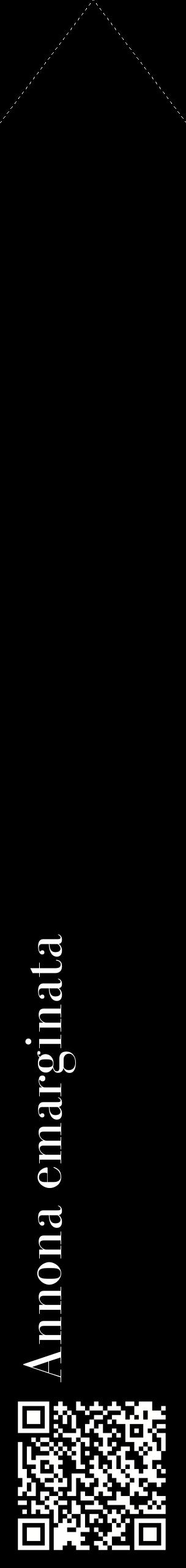 Étiquette de : Annona emarginata - format c - style blanche59_simplebod avec qrcode et comestibilité