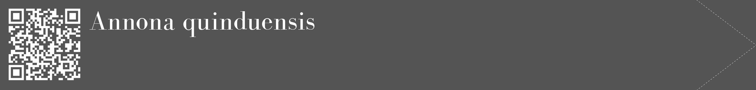 Étiquette de : Annona quinduensis - format c - style blanche30_simple_simplebod avec qrcode et comestibilité
