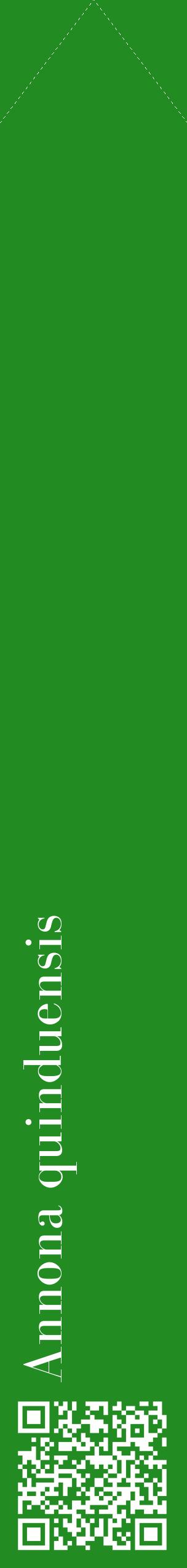 Étiquette de : Annona quinduensis - format c - style blanche10_simplebod avec qrcode et comestibilité