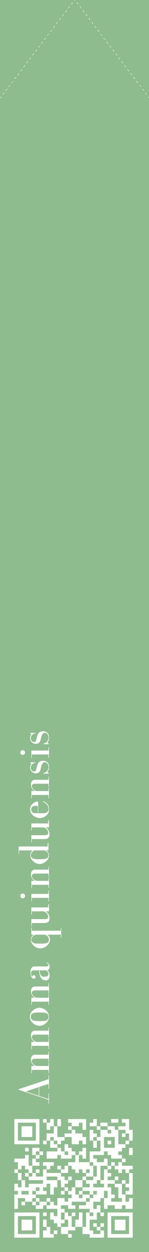 Étiquette de : Annona quinduensis - format c - style blanche13_simplebod avec qrcode et comestibilité