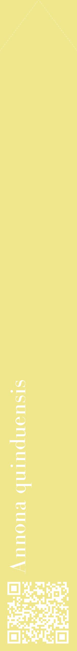 Étiquette de : Annona quinduensis - format c - style blanche20_simplebod avec qrcode et comestibilité