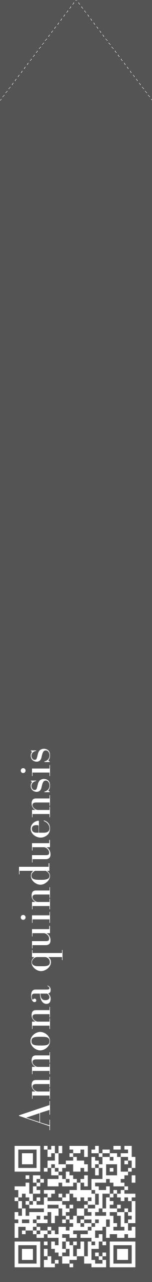 Étiquette de : Annona quinduensis - format c - style blanche30_simple_simplebod avec qrcode et comestibilité - position verticale