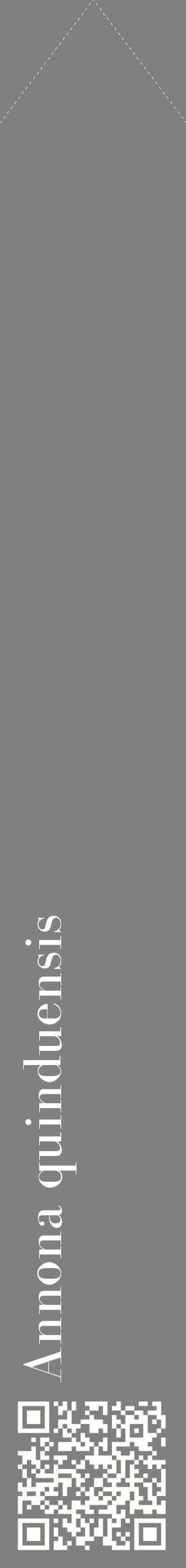 Étiquette de : Annona quinduensis - format c - style blanche57_simplebod avec qrcode et comestibilité