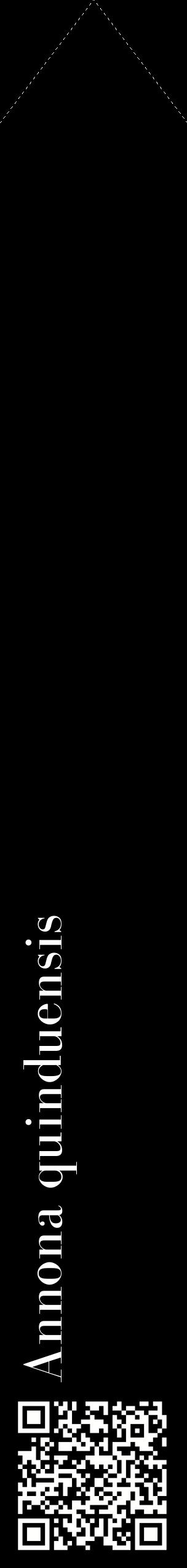 Étiquette de : Annona quinduensis - format c - style blanche59_simplebod avec qrcode et comestibilité