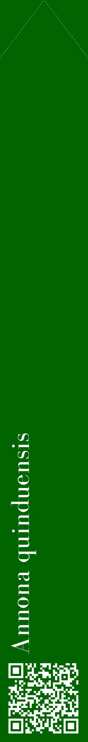 Étiquette de : Annona quinduensis - format c - style blanche8_simplebod avec qrcode et comestibilité