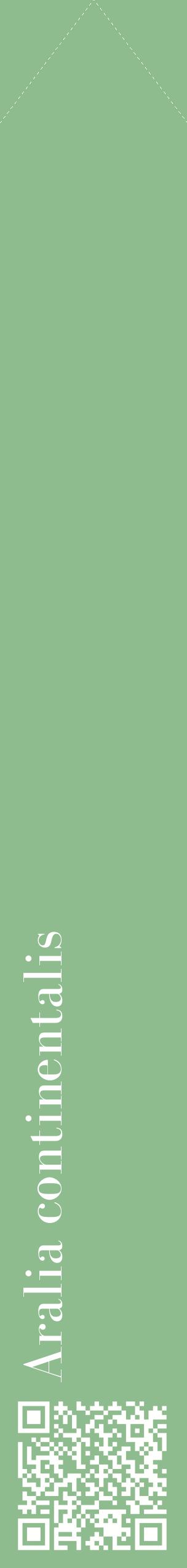Étiquette de : Aralia continentalis - format c - style blanche13_simplebod avec qrcode et comestibilité
