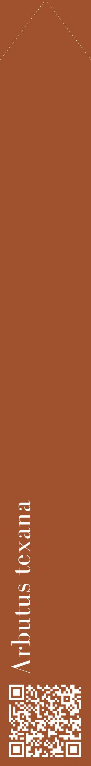 Étiquette de : Arbutus texana - format c - style blanche32_simplebod avec qrcode et comestibilité