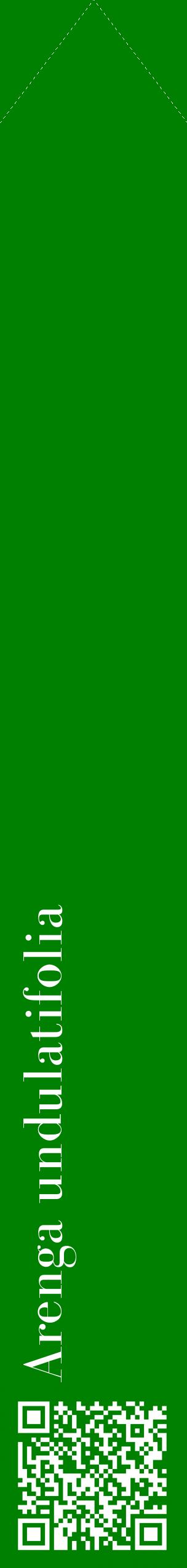 Étiquette de : Arenga undulatifolia - format c - style blanche9_simplebod avec qrcode et comestibilité