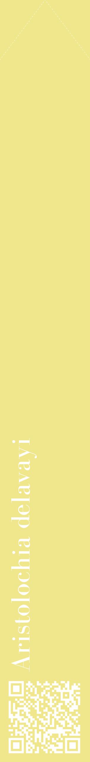 Étiquette de : Aristolochia delavayi - format c - style blanche20_simplebod avec qrcode et comestibilité