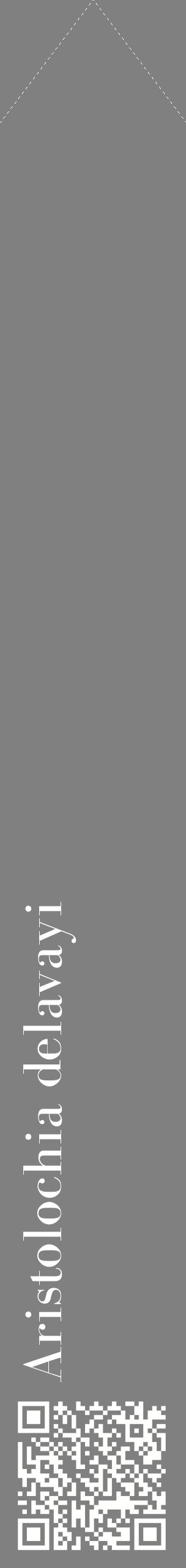 Étiquette de : Aristolochia delavayi - format c - style blanche57_simplebod avec qrcode et comestibilité