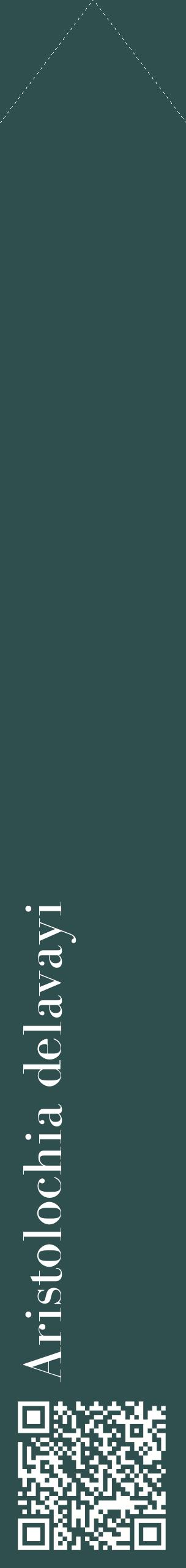 Étiquette de : Aristolochia delavayi - format c - style blanche58_simplebod avec qrcode et comestibilité