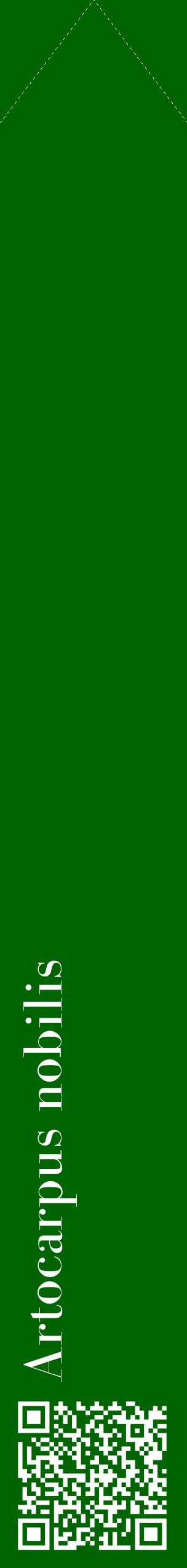 Étiquette de : Artocarpus nobilis - format c - style blanche8_simplebod avec qrcode et comestibilité