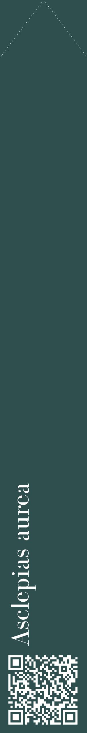Étiquette de : Asclepias aurea - format c - style blanche58_simplebod avec qrcode et comestibilité