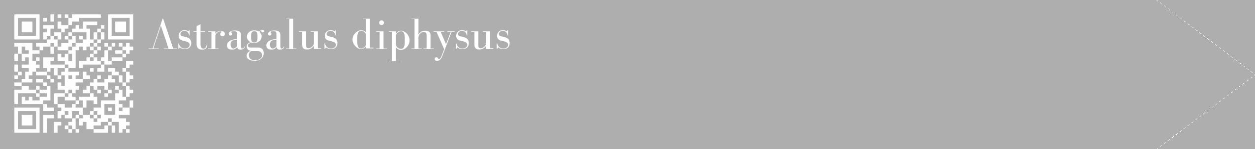 Étiquette de : Astragalus diphysus - format c - style blanche53_simple_simplebod avec qrcode et comestibilité