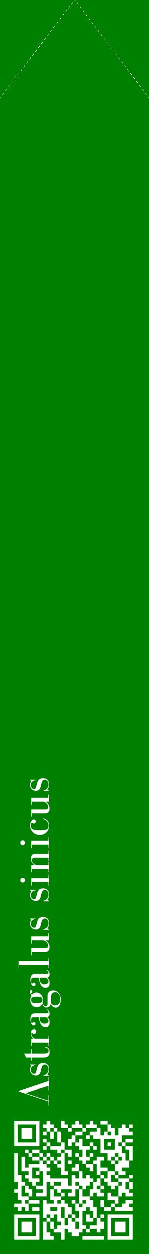 Étiquette de : Astragalus sinicus - format c - style blanche9_simplebod avec qrcode et comestibilité