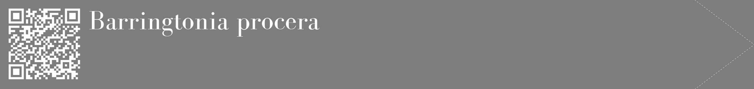 Étiquette de : Barringtonia procera - format c - style blanche35_simple_simplebod avec qrcode et comestibilité