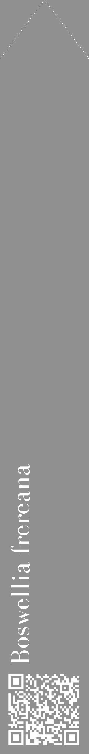 Étiquette de : Boswellia frereana - format c - style blanche4_simple_simplebod avec qrcode et comestibilité - position verticale