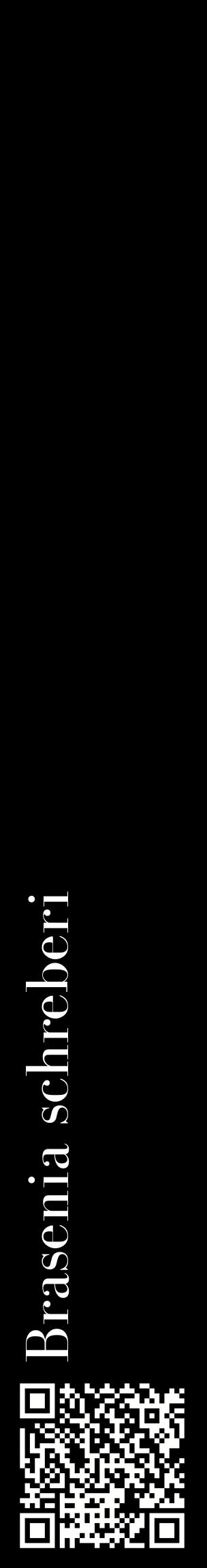 Étiquette de : Brasenia schreberi - format c - style blanche59_basiquebod avec qrcode et comestibilité