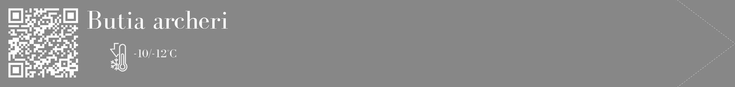 Étiquette de : Butia archeri - format c - style blanche12_simple_simplebod avec qrcode et comestibilité
