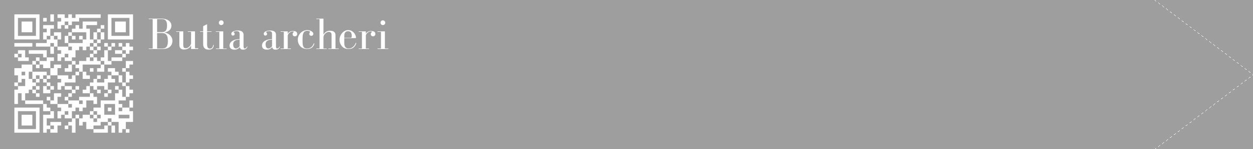 Étiquette de : Butia archeri - format c - style blanche42_simple_simplebod avec qrcode et comestibilité