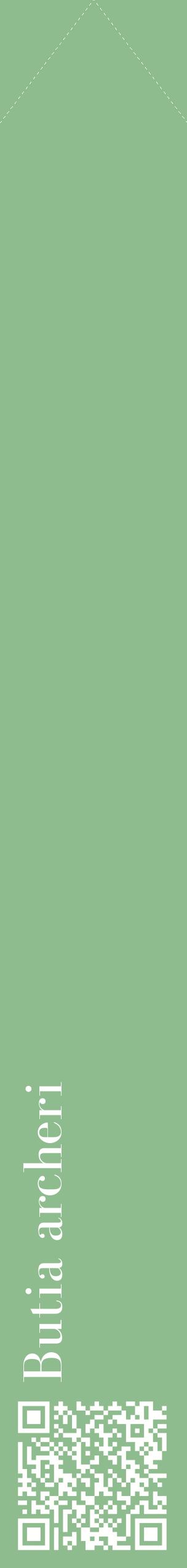 Étiquette de : Butia archeri - format c - style blanche13_simplebod avec qrcode et comestibilité