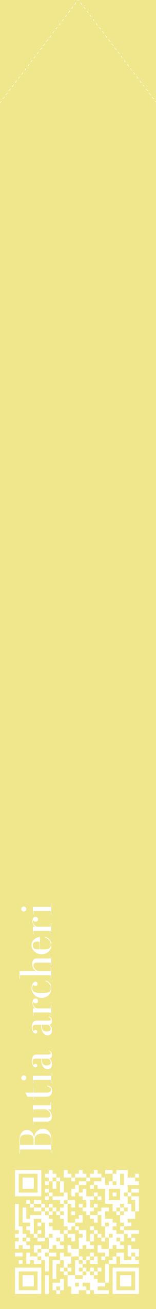 Étiquette de : Butia archeri - format c - style blanche20_simplebod avec qrcode et comestibilité