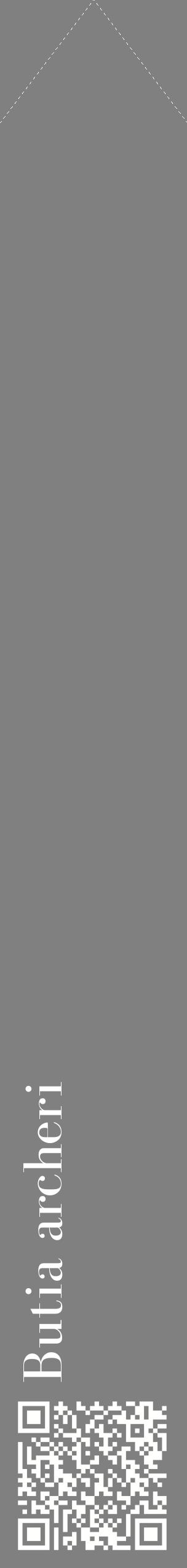Étiquette de : Butia archeri - format c - style blanche57_simplebod avec qrcode et comestibilité