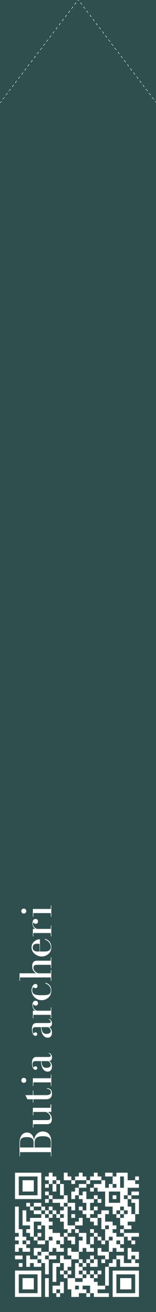 Étiquette de : Butia archeri - format c - style blanche58_simplebod avec qrcode et comestibilité