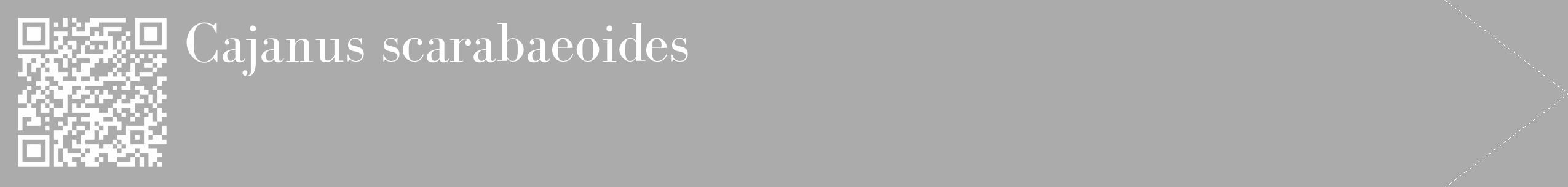 Étiquette de : Cajanus scarabaeoides - format c - style blanche37_simple_simplebod avec qrcode et comestibilité