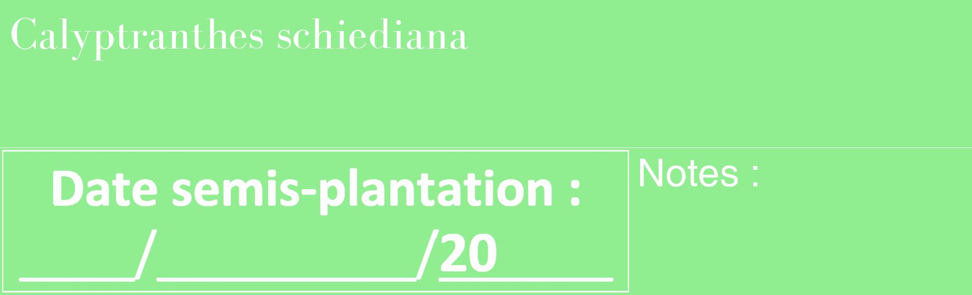 Étiquette de : Calyptranthes schiediana - format c - style blanche15_basique_basiquebod avec comestibilité
