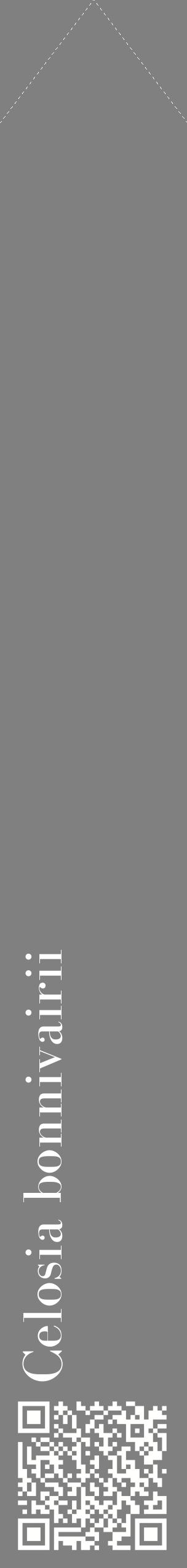Étiquette de : Celosia bonnivairii - format c - style blanche57_simplebod avec qrcode et comestibilité