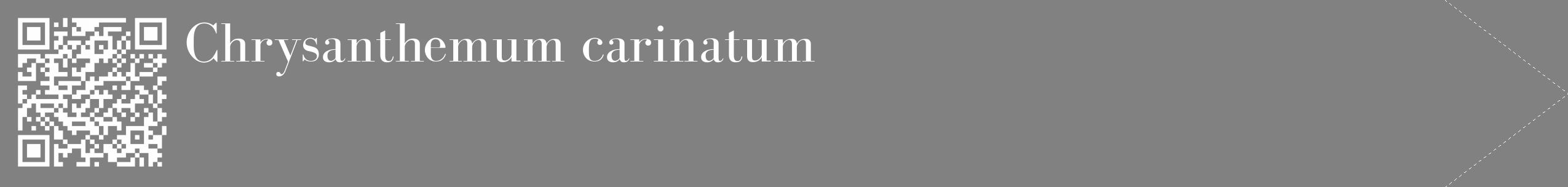 Étiquette de : Chrysanthemum carinatum - format c - style blanche50_simple_simplebod avec qrcode et comestibilité