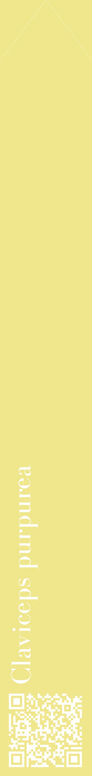 Étiquette de : Claviceps purpurea - format c - style blanche20_simplebod avec qrcode et comestibilité