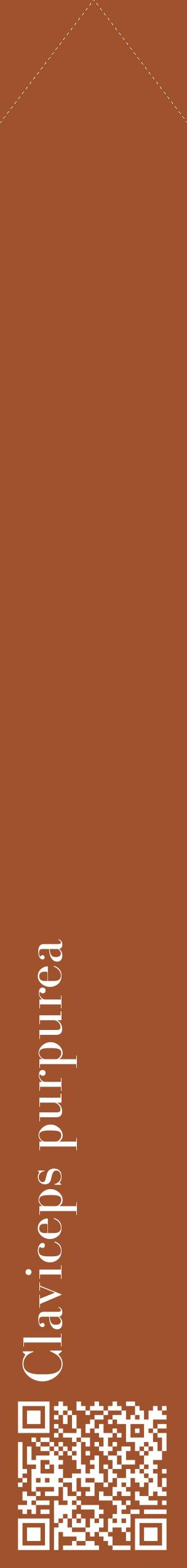 Étiquette de : Claviceps purpurea - format c - style blanche32_simplebod avec qrcode et comestibilité