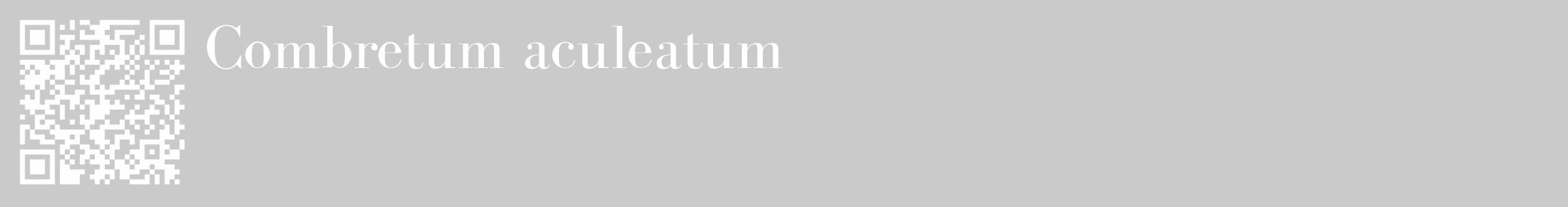 Étiquette de : Combretum aculeatum - format c - style blanche21_basique_basiquebod avec qrcode et comestibilité