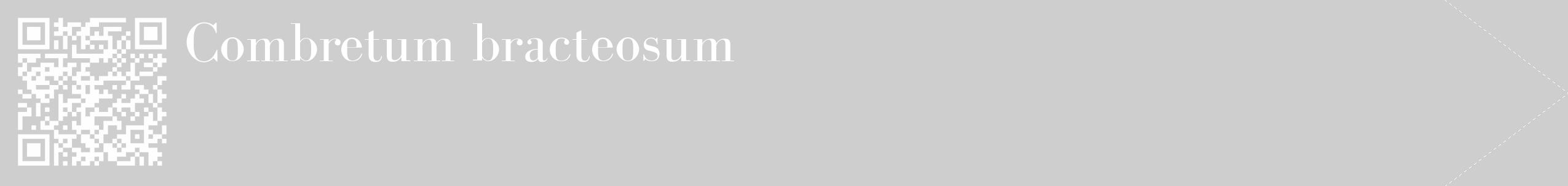 Étiquette de : Combretum bracteosum - format c - style blanche17_simple_simplebod avec qrcode et comestibilité