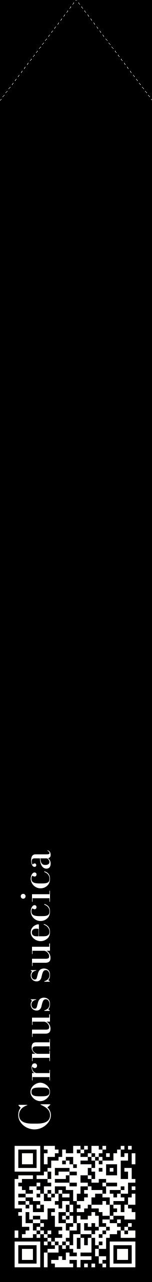 Étiquette de : Cornus suecica - format c - style blanche59_simplebod avec qrcode et comestibilité