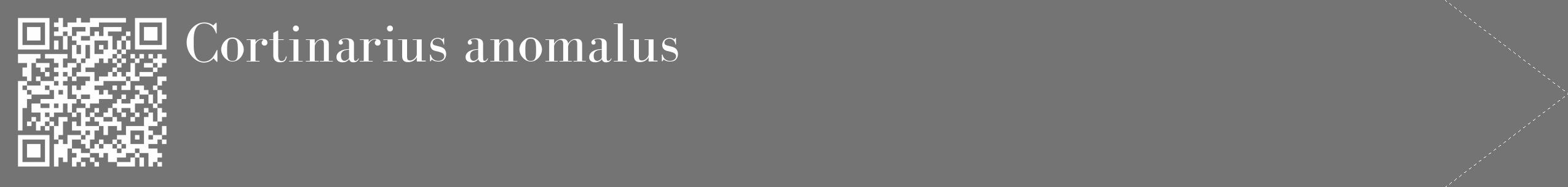 Étiquette de : Cortinarius anomalus - format c - style blanche26_simple_simplebod avec qrcode et comestibilité